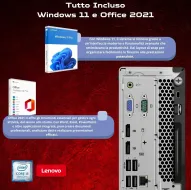 Lenovo Desktop PC compleet Intel Core i5-8400 | RAM 16 GB | 512 GB SSD | 27 inch ThinkVision S27i-30 FullHD Win 11 OFFICE 2021 Professional 36 maanden garantie